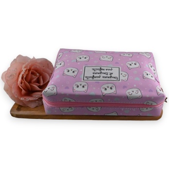 Trousse de toilette rose...