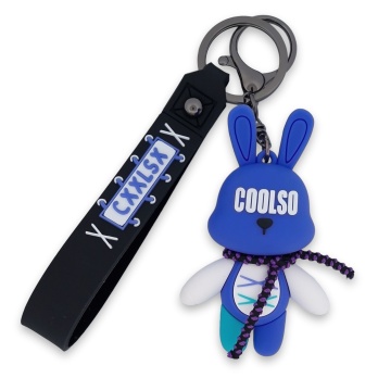 Porte-clés lapin bleu COOLSO