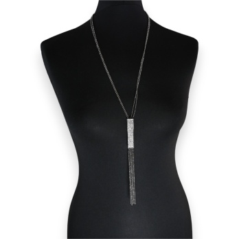 Collier fantaisie gris...