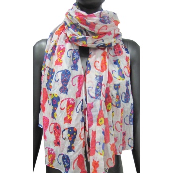 Foulard motif chats pour...