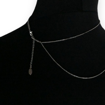 Collier fantaisie argenté 2...