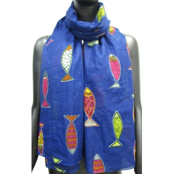 Foulard motifs poissons...