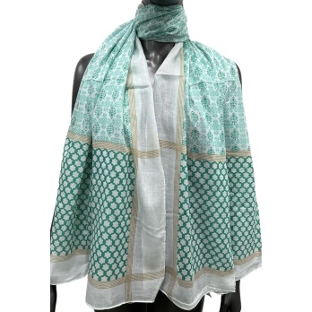 Foulard motif fleurs nuance...