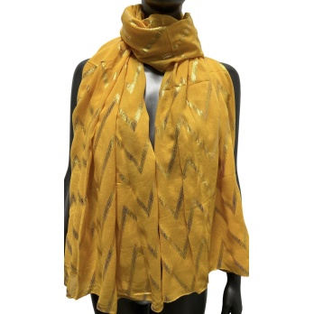 Foulard fluide moutarde...