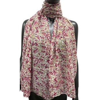 Foulard liberty framboise...