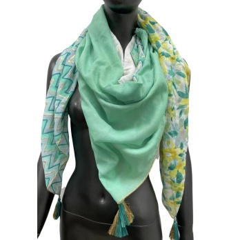 Foulard 4 faces nuance de...