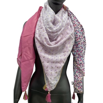 Foulard 4 faces romantique...