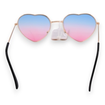 Lunettes coeur hippie bleu...