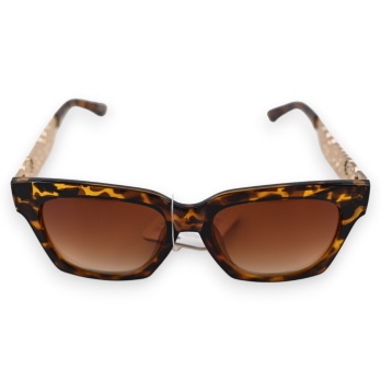 Lunettes leopard marron et...