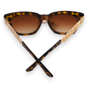 Lunettes leopard marron et...