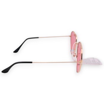 Lunettes coeur hippie rose