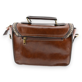 Sac cartable vintage marron