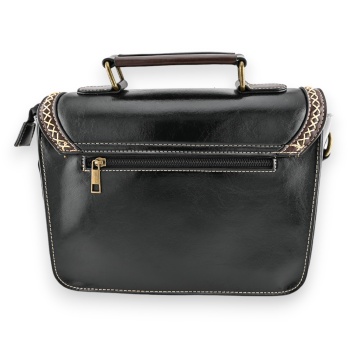 Sac cartable vintage noir...