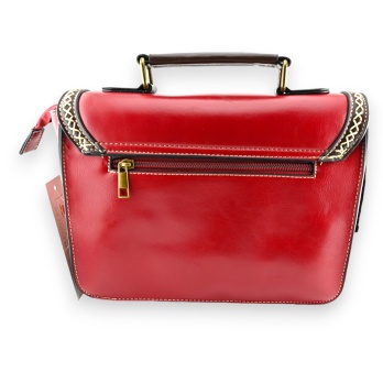 Sac cartable vintage rouge...