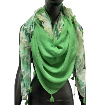 Foulard carré patchwork...