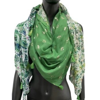 Foulard carré patchwork...