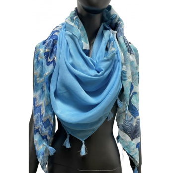 Foulard carré patchwork...