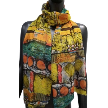 Foulard peinture abstraite...