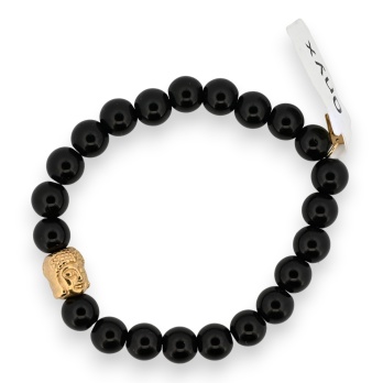 Bracelet Onyx charm bouddha