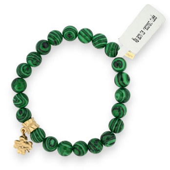 Bracelet Malachite charm...