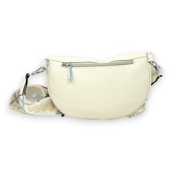 Sac banane bandoulière beige