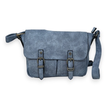 Sac cartable bleu jeans