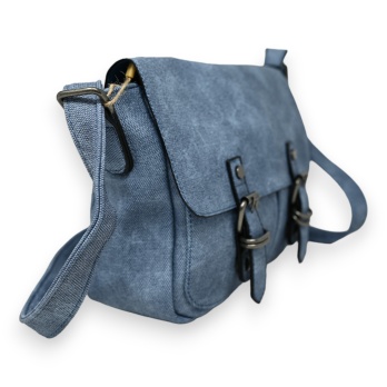 Sac cartable bleu jeans