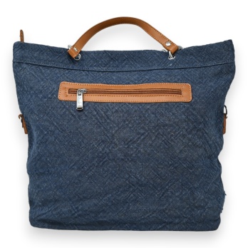 Sac à main tissu jeans bleu...