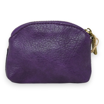 Porte monnaie patchwork violet