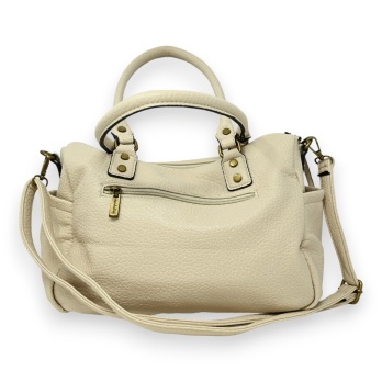 Sac à main beige synthétique