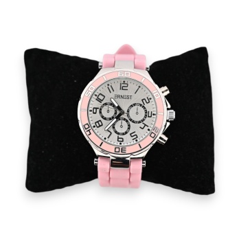 Montre silicone Ernest rose...