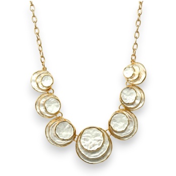 Parure collier rond relief...