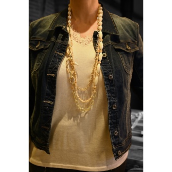 Collier sautoir fantaisie...