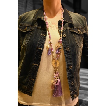 Collier sautoir fantaisie...