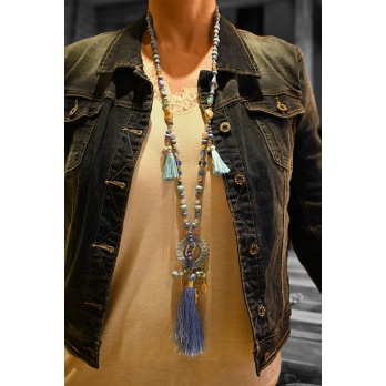 Collier sautoir fantaisie...