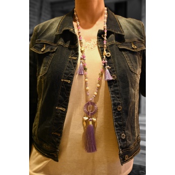 Collier sautoir fantaisie...