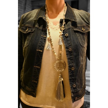 Collier sautoir fantaisie...