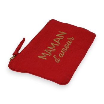 Pochette rouge Maman D'Amour