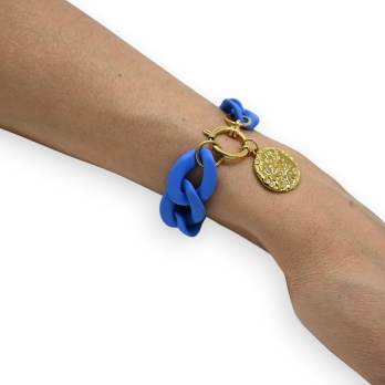 Bracelet bleu roi grosse...