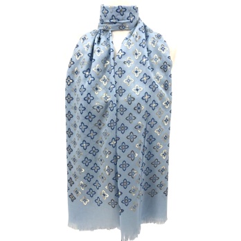 Foulard fin bleu ciel...