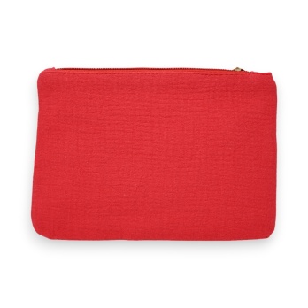 Pochette coton rouge Maman...