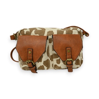 Sac bandoulière safari marron