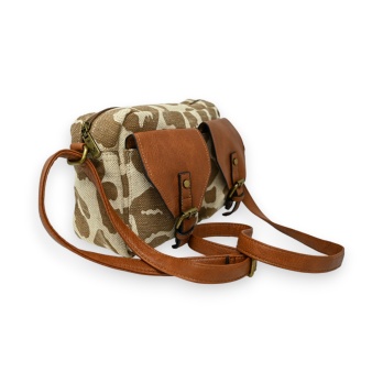 Sac bandoulière safari marron