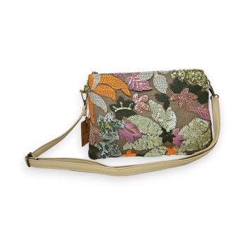 Sac pochette broderie tissu...