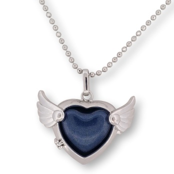 Collier jolie coeur ailes...