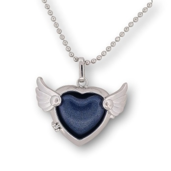 Collier jolie coeur ailes...