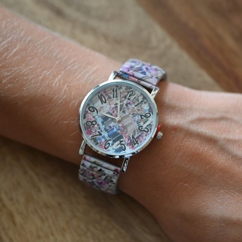 Montre Ernest patchwork pastel