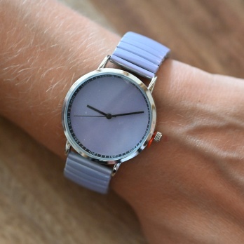 Montre Ernest uni lilas clair