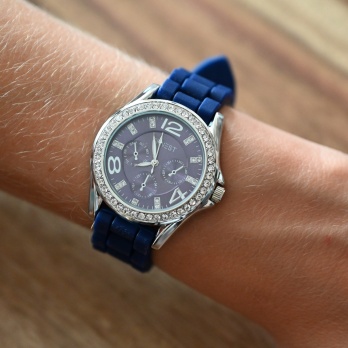 Montre Ernest silicone bleu...