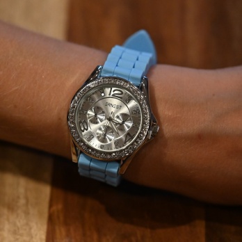 Montre Ernest silicone bleu...